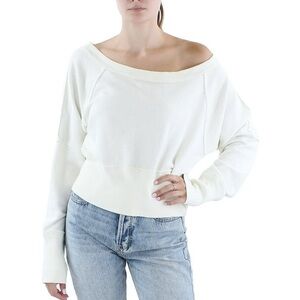 We The Free Off-Shoulder Cream Sweatshirt